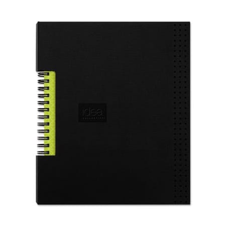 Tops Business Forms Oxford, IDEA COLLECTIVE PROFESSIONAL WIREBOUND HARDCOVER NOTEBOOK, 5 7/8 X 8 1/4, BLACK 56897